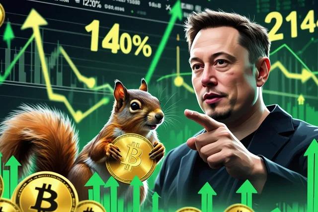 Musk cita scoiattolo: memecoin PNUT vola