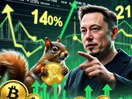 Musk cita scoiattolo: memecoin PNUT vola