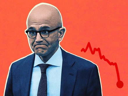 Microsoft perde il 5% in due settimane per Google
