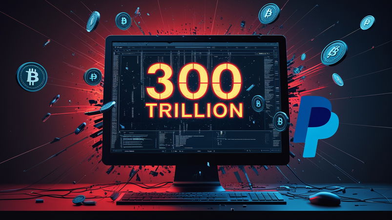 PayPal: errore crea 300 trilioni di stablecoin