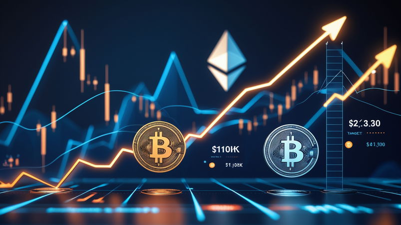 Bitcoin e XRP verso nuovi target: $110K e $2.30