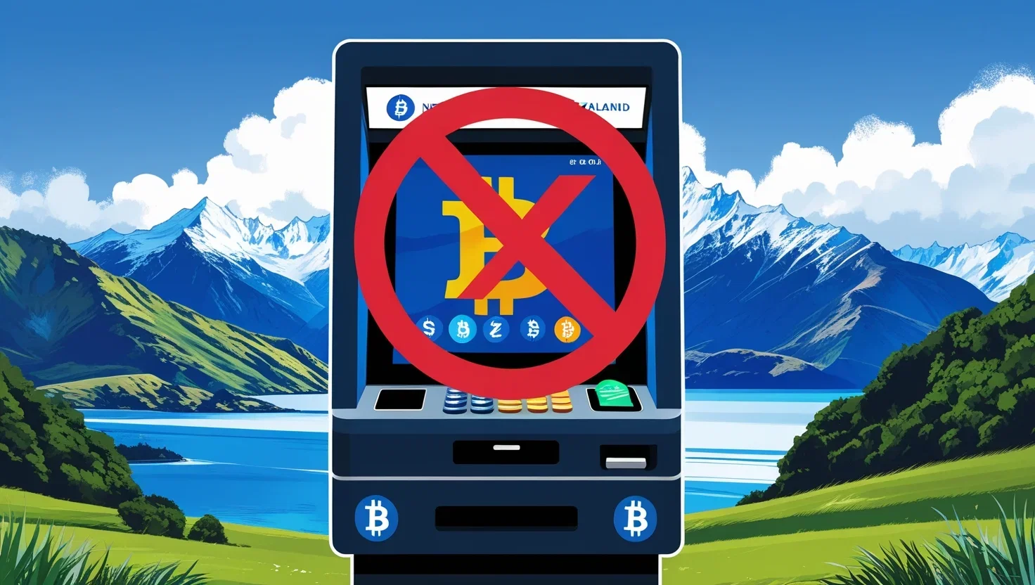 Nuova Zelanda vieta i bancomat di criptovalute