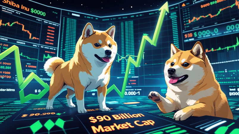 Shiba Inu punta a $0,0001: sfida con Dogecoin