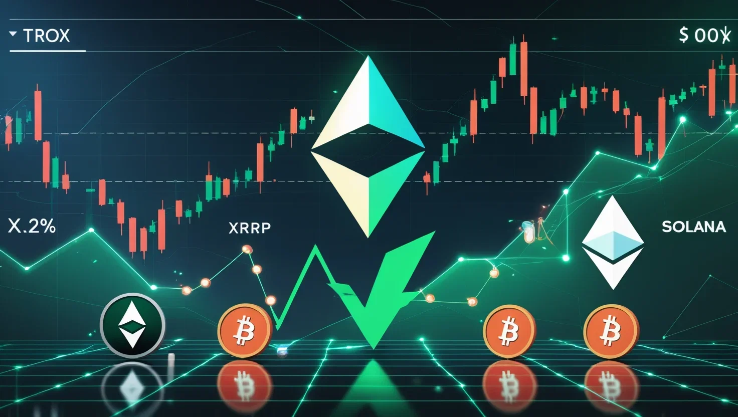 TRON supera Ethereum, XRP e Solana nel trading