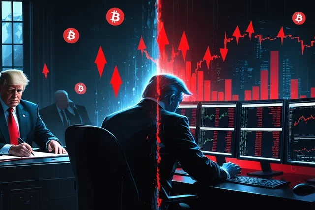 Trump riaccende la guerra commerciale: crollo crypto
