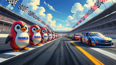 Pudgy Penguins si allea con NASCAR per nuovi fan