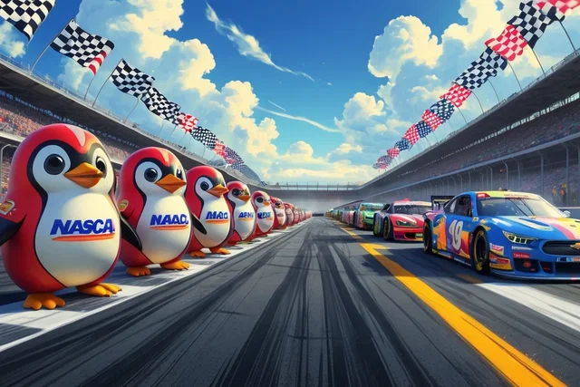 Pudgy Penguins si allea con NASCAR per nuovi fan